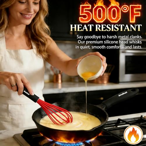 Silicone Kitchen Whisk Set of 4 (4 Count)