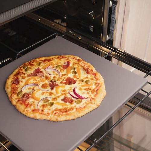 Pizza Kitchen Glazed Rectangle Pizza Stone for Oven and Grill