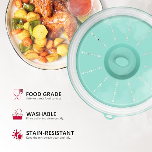 Microwave Splatter Cover Vented for Food with Hook Hole