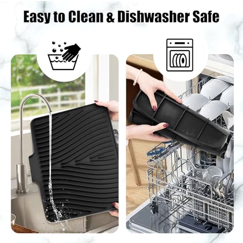 Silicone Dish Drying Mat for Kitchen Counter