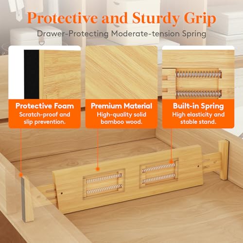 4" High Dresser Drawer Dividers (5 Count)