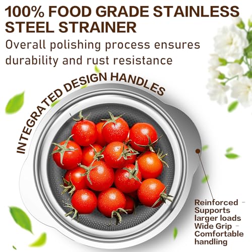 Colander Stainless Steel Colander for Kitchen