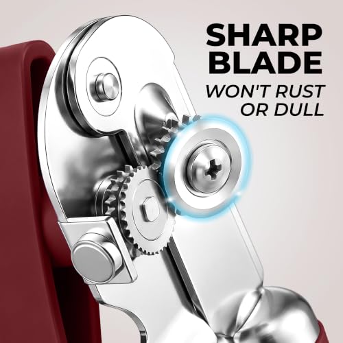 Stainless Steel Swing Open Manual Can Opener Comfortable Grip