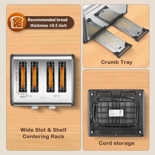 4 Slice Toaster with Touch Screen Control