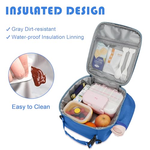 Lunch Box Kids Large Initial Insulated Lunch Bag for Girls