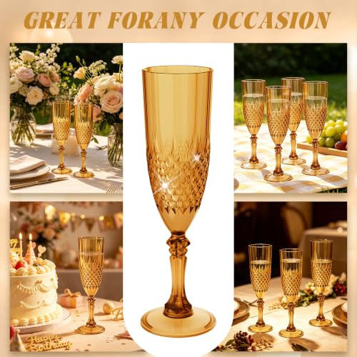 12 Pack Plastic Champagne Flutes (12 Count)