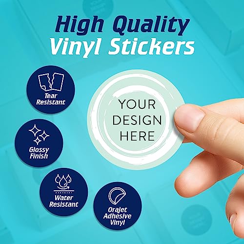 Custom Vinyl Stickers Your Image (100 Count)
