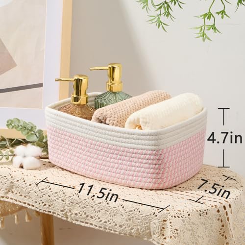 Small Storage Baskets for Organizing (4 Count)