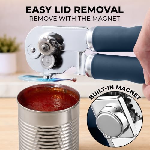 Stainless Steel Swing Open Manual Can Opener Comfortable Grip