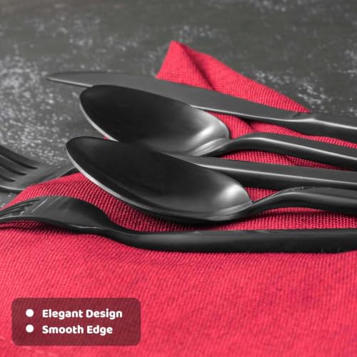 Cube 45 Piece Forged Stainless Steel Flatware Set Cutlery Set with Utensil (8 Count)