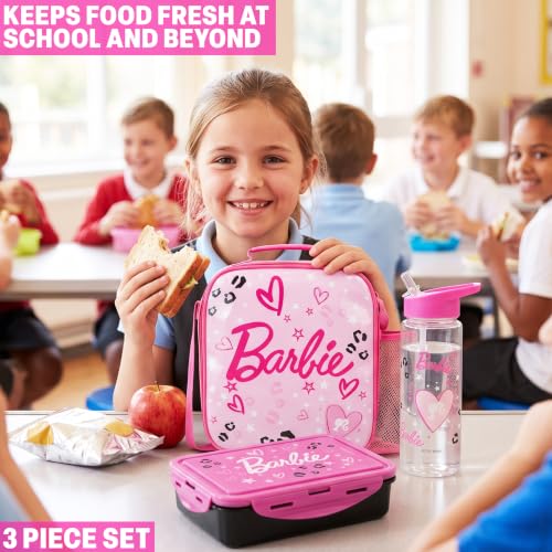 Barbie Girls Lunch Box 3Pc Set (3 Count)