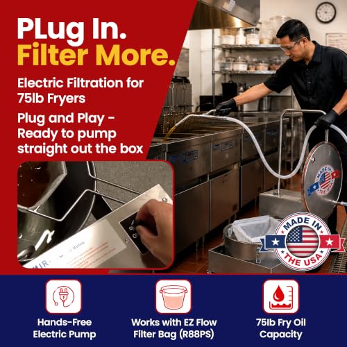 BD707 Fryer Oil Filter Machine with FryPowder