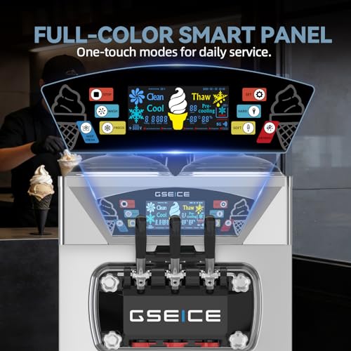 Commercial Soft Serve Ice Cream Machine 3 Flavor