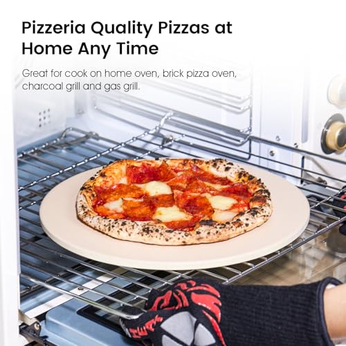 12.6" x 0.4" Coating Pizza Stone