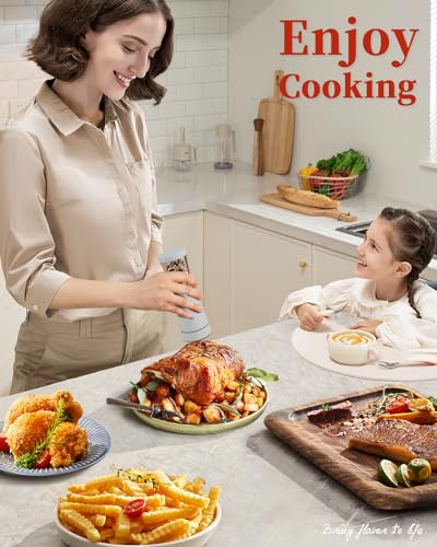 Electric Salt and Pepper Grinder Set with Storage Base (2 Count)