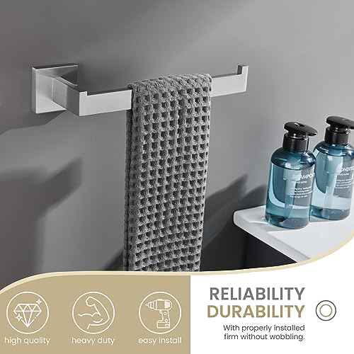 Towel Holder Brushed Nickel