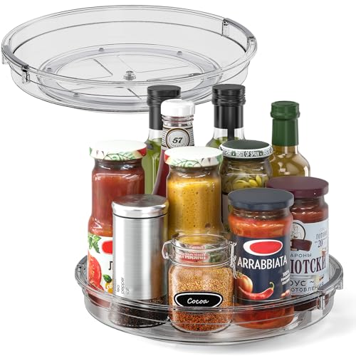 2 Pack 10.6in Lazy Susan Organizer Turntable for Cabinet (2 Count)