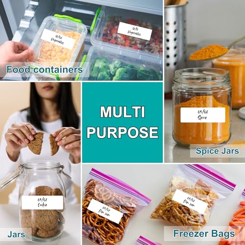 600 Blank Removable Freezer Label Stickers
