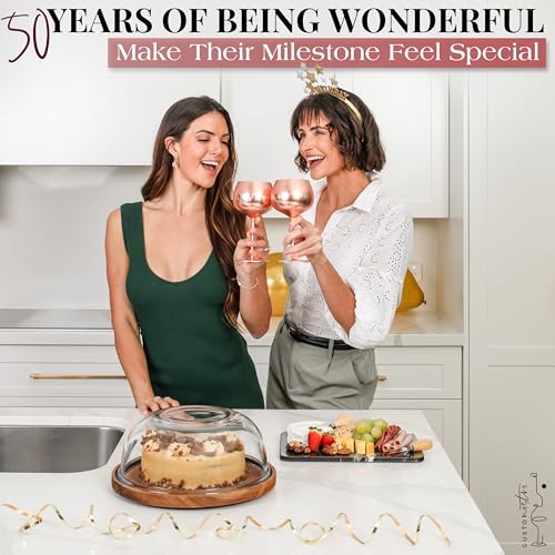 50th Birthday Wine Glass (50 Count)