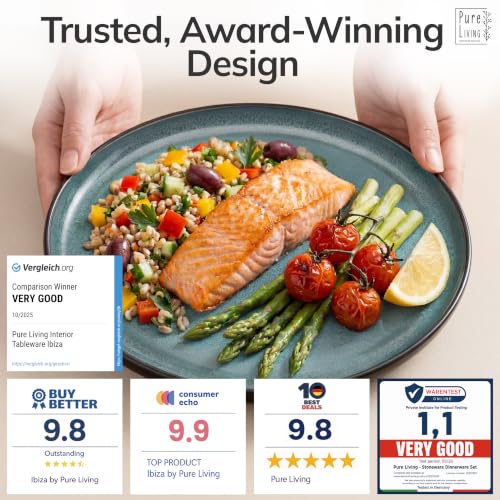 32 Piece Stoneware Dinnerware Set for 8 (32 Count)