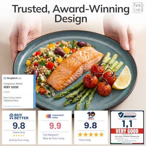 18 Piece Stoneware Dinnerware Set for 6 (18 Count)