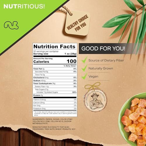 Dried Papaya Chunks (32 Ounce)