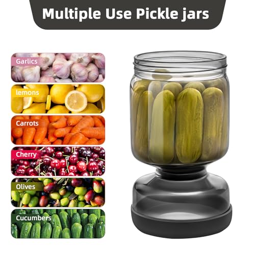 Pickle Jar with Strainer Flip (34 Fl Oz)