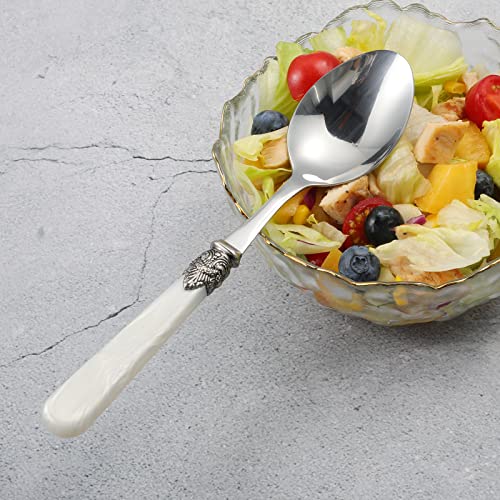 2 piece Salad Servers Stainless Steel Salad Serving Set Salad Fork and Spoon