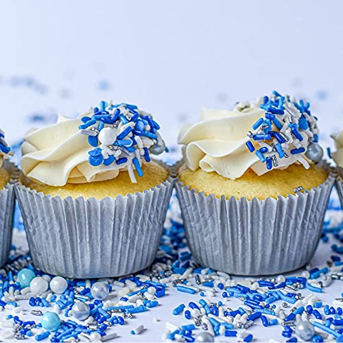 Blue Sprinkles for Cake Decorating and Baking (4 Ounce)