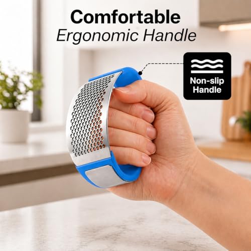 Stainless Steel Garlic Press Rocker Set
