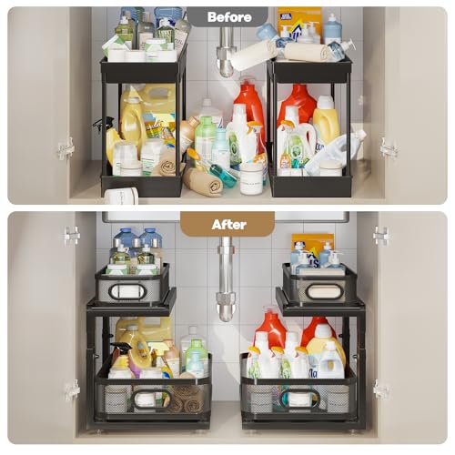 2 Pack Under Sink Organizer With Next (2 Count)
