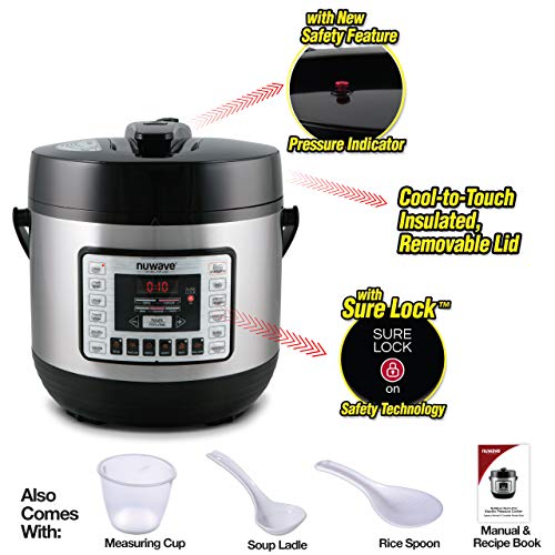 Nutri-Pot 6-Quart Digital Pressure Cooker with Sure-Lock Safety System