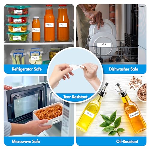1000 Removable Food Labels (1000 Count)