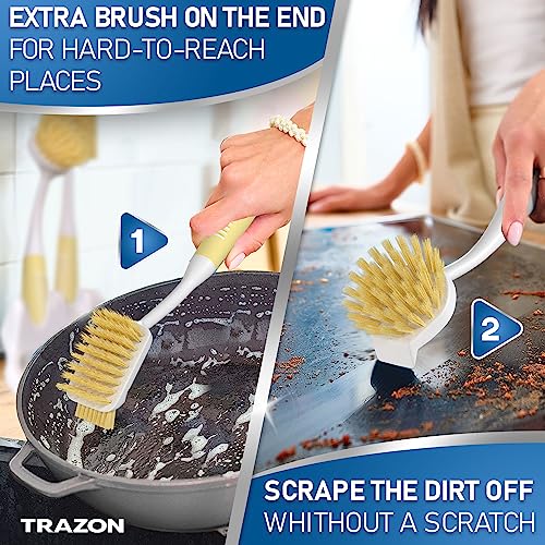 Dish Brush Set of 5 with Holder (3 Count)
