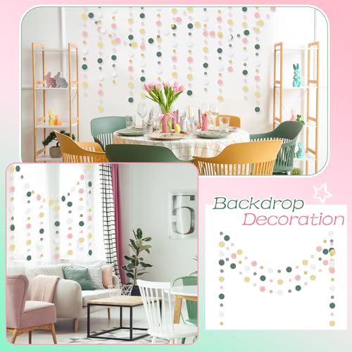 10 Pieces Circle Garland Banner Hanging (10 Count)