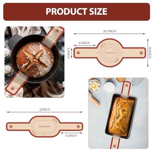Silicone Bread Sling for Dutch Oven (2 Count)