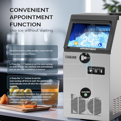 Stainless Steel Commercial Ice Maker Machine