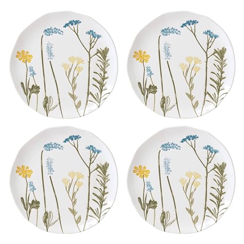 896608 Wildflowers Accent Plates (4 Count)