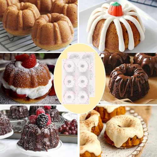 2 Pcs Mini Fluted Cake Pan (2 Count)