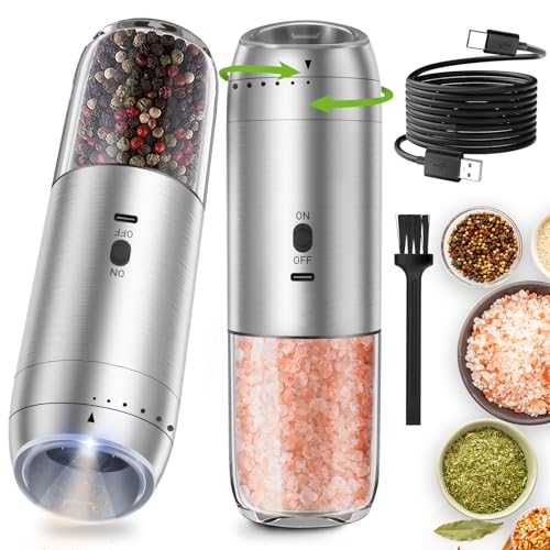 Electric Salt and Pepper Grinder Set (2 Count)