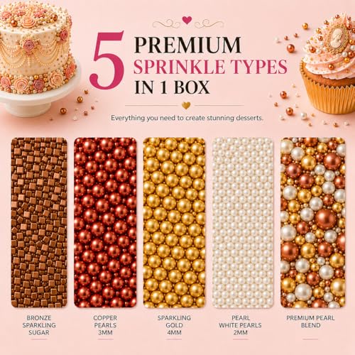 Sprinkle Mix Edible Gold (5 Ounce)