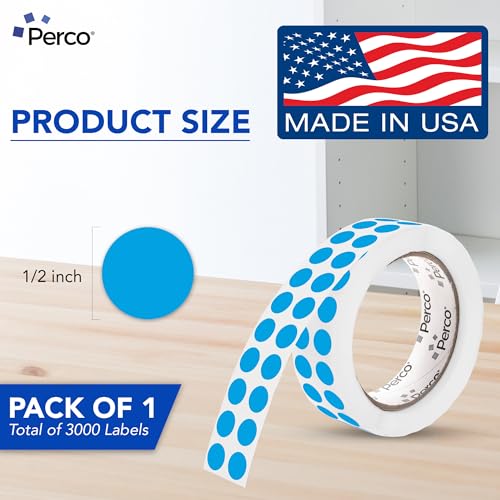 Light Blue Round Circle Dot Sticker 1
