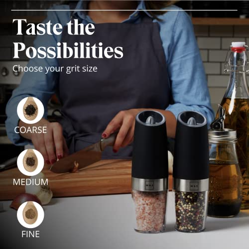 Electric Salt and Pepper Grinder Set