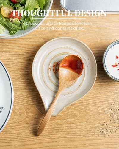 Spoon Rest Ceramic Spoon Rest Kitchen Spoon Holder for Stove Top