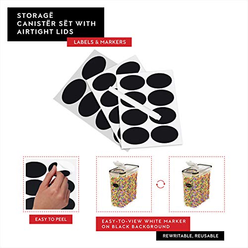 Cereal Containers Storage 3 Pack 135 fl. oz Cereal Dispenser Countertop (3 Count)