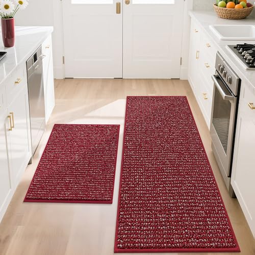 Kitchen Rugs and Mats 2PCS Non (10.67 Sq Ft)