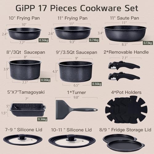 Ceramic Pots and Pans Set Non Stick