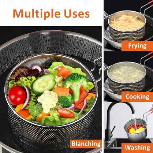 Deep Fryer Basket 304 Stainless Steel for Frying French Fries Cooking