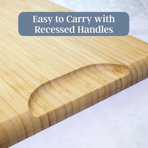 3 Piece Bamboo Cutting Board Set (3 Count)