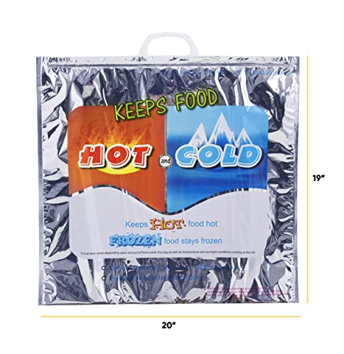 Hot and Cold Insulated Bags for Food Delivery (8 Count)